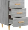 vidaXL Noční stolek Grey Sonoma 40x40x66 cm výrobek ze Náhled obrázku produktu 6