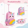 COSTWAY Rucksack Kinder mit Rädern, Schulrucksack Trolley, Produktbild-Vorschau 3