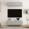 vidaXL TV-Schränke 4 Stk. Betongrau 60x30x30 cm Produktbild-Vorschau 2