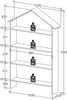 VCM Holzregal stehend | platzsparendes Kinder Haus Regal | Produktbild-Vorschau 4