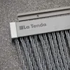 La Tenda Pro BELLANO 5 Streifenvorhang silbergrau,Maße:100 Produktbild-Vorschau 3