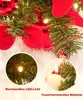 40cm Mini Weihnachtsbaum mit 30 warmweiß LEDs, 8 Licht Produktbild-Vorschau 4