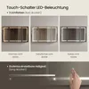 EUGAD Spiegelschrank, 3 einstellbare Farbtemperaturen, mit Produktbild-Vorschau 4
