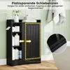 COSTWAY Badezimmerschrank, Nischenschrank mit Schiebetüren, Produktbild-Vorschau 4