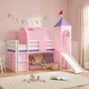 Homestyle4u Hochbett 90x200 mit Rutsche Turm Tunnel Produktbild-Vorschau 21