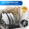 Korbrolle 8x Rolle Rad kompatibel mit Bosch 0165314 für Produktbild-Vorschau 2