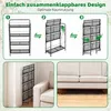 COSTWAY Blumenregal Metall, klappbares Pflanzenregal mit 4 Produktbild-Vorschau 7