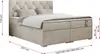 Boxspringbett 140x200 mit Bettkasten, Boxspringbett 140x200 Produktbild-Vorschau 6