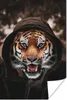 MuchoWow® Poster Tiger - Wald - Haube 20x30 cm - Produktbild-Vorschau 1