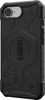 A black protective phone case with a textured design and a hexagonal indentation in the center. Náhľad obrázku produktu