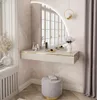 YOURHOUSE24 Schminktisch AURORA-Q mit Spiegel kaschmir Produktbild-Vorschau 1