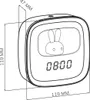 LED stolná nočná lampa BUNNY 2, bielo-sivá, 1,2 W, teplá Náhľad obrázku produktu 7