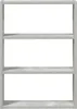 vidaXL Scaffale a muro grigio cemento 43x9x60 cm materiale Anteprima dell’immagine prodotto 4