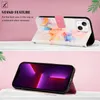 iPhone 13 Mini Hülle, Marmor Motiv Kunstleder Tasche Wallet Produktbild-Vorschau 3