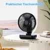 Tischventilator USB C automatisch oszillierend leise 30 dB Produktbild-Vorschau 2