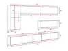 Wohnwand CALABRINI-4 Wohnzimmer-Set Hängewohnwand Produktbild-Vorschau 2
