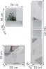 Badmöbel-Set Vicco Irma Weiß Hochglanz mit Einsätzen 3 Produktbild-Vorschau 3