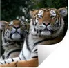 MuchoWow® Wandtattoo Wandsticker Wandaufkleber Tiger - Wald Produktbild-Vorschau 1
