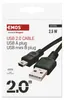 Nabíjecí a datový kabel USB-A 2.0 / mini USB-B 2.0, 2 m, černý Produktbild-Vorschau