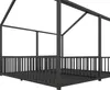 MODFU Dětská postel kovová 90x200 cm s laťovým roštem a Náhled obrázku produktu 8