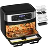 Friteuse à air chaud avec 2 compartiments séparés de 5,5 l Voir les images du produit 3