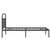 Bettgestell mit Kopfteil Metall Schwarz 100x200 cm Produktbild-Vorschau 6