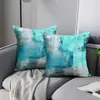 Teal povlak na polštář 40 x 40 cm sada 2 povlaků na Náhled obrázku produktu 3