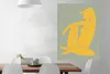 MuchoWow® Poster Frau - Gelb - Grün - Minimalismus - Design Produktbild-Vorschau 2