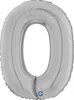 Ballon en aluminium « 0 », argenté, 66 cm, Grabo Voir les images du produit 3