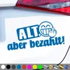 PantherPixel Alt Aber bezahlt Aufkleber wagen Oldtimer Produktbild-Vorschau 1
