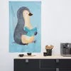Mr. & Mrs. Panda Wandbild Pinguin Buch - Eisblau - Produktbild-Vorschau 3
