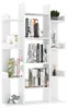 vidaXL Knihovna bílá 86x25,5x140 cm výrobek z odvozeného Náhled obrázku produktu 6