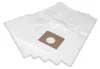 A stack of white vacuum cleaner bags with a brown cardboard insert. Produktbild-Vorschau
