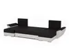 Easy4You Fly Schwarz/Weiß Ecksofa U-Form 332 x 72 x 140 cm Produktbild-Vorschau 3