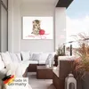 ARTland Wandbild Alu für Innen & Outdoor Kätzchen mit rotem Produktbild-Vorschau 5