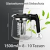 T24 Teekanne Glas mit Siebeinsatz Edelstahl – Produktbild-Vorschau 2