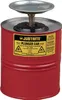A red plunger can with a yellow label. Voir les images du produit