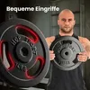 Hop-Sport 60 kg Hantelscheiben-Set 2x10kg + 6x5kg + 4x2.5kg Produktbild-Vorschau 5