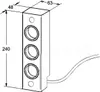 Thebo Ecksteckdose 174826 Edelstahl ST 3002 3fach 240 x 63 Produktbild-Vorschau 9