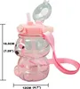 Rosa Wasserflasche mit Griff SWEET BEAR 1000 ML BD27 Produktbild-Vorschau 7