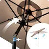 Parasol ogrodowy składany 6 segmentowy 300 cm z pokrowcem Podgląd zdjęcia produktu 7