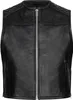 PAULGOS gilet in pelle biker cowl club waistcoat chopper Anteprima dell’immagine prodotto 2