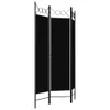 vidaXL 3-tlg. Raumteiler Schwarz 120 x 180 cm Produktbild-Vorschau 2