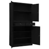 vidaXL Armadio per ufficio nero 90x40x180 cm in acciaio Anteprima dell’immagine prodotto 5