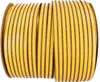 A roll of yellow and brown striped sealing tape on a cardboard spool. Náhled obrázku produktu