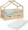 Domečková postel Vitalispa Design Přírodní dřevo 70x140 cm Náhled obrázku produktu 7