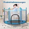 KEHOT Trampolin 140 cm mit Sicherheitsnetz, Indoor, Blau, Produktbild-Vorschau 8