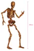 Squelette mobile d'Halloween en carton beige-marron 180cm - Voir les images du produit 2