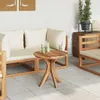vidaXL Odkládací stolek hnědý 55 x 55 x 51 cm z masivního Náhled obrázku produktu 4