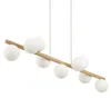 Tk Lighting Hängeleuchte Estera Opalglas Holz Neunflammig Produktbild-Vorschau 6